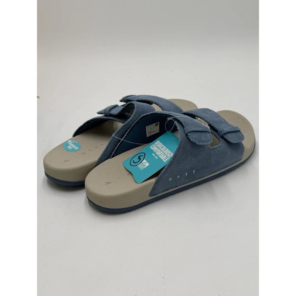 Reef Kids Ojai Sandals Suede Dusk Blue New Size 5 Boys Girls MSRP: $39.99
